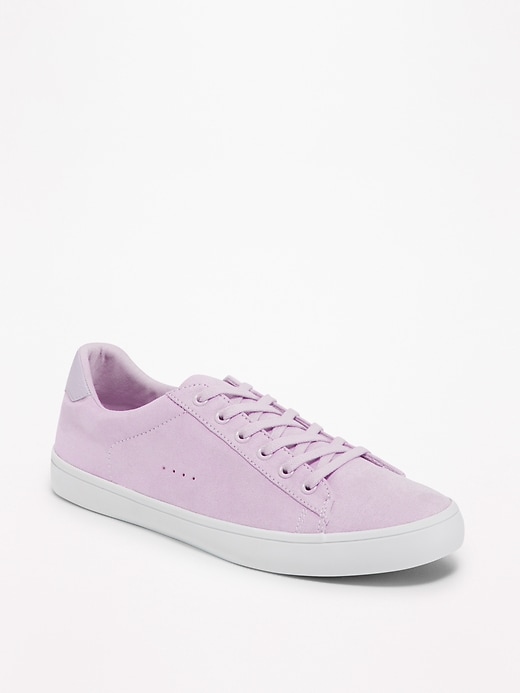 View large product image 1 of 1. Faux-Suede Classic Sneakers for Women
