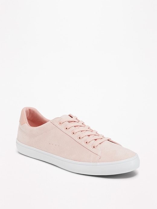 Image number 1 showing, Faux-Suede Classic Sneakers for Women