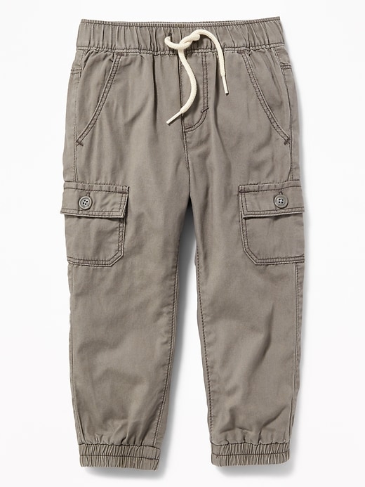 View large product image 1 of 3. Canvas Utility Joggers for Toddler Boys