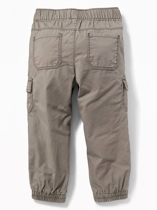 View large product image 2 of 3. Canvas Utility Joggers for Toddler Boys
