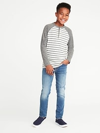 View large product image 3 of 3. Raglan-Sleeve Henley For Boys