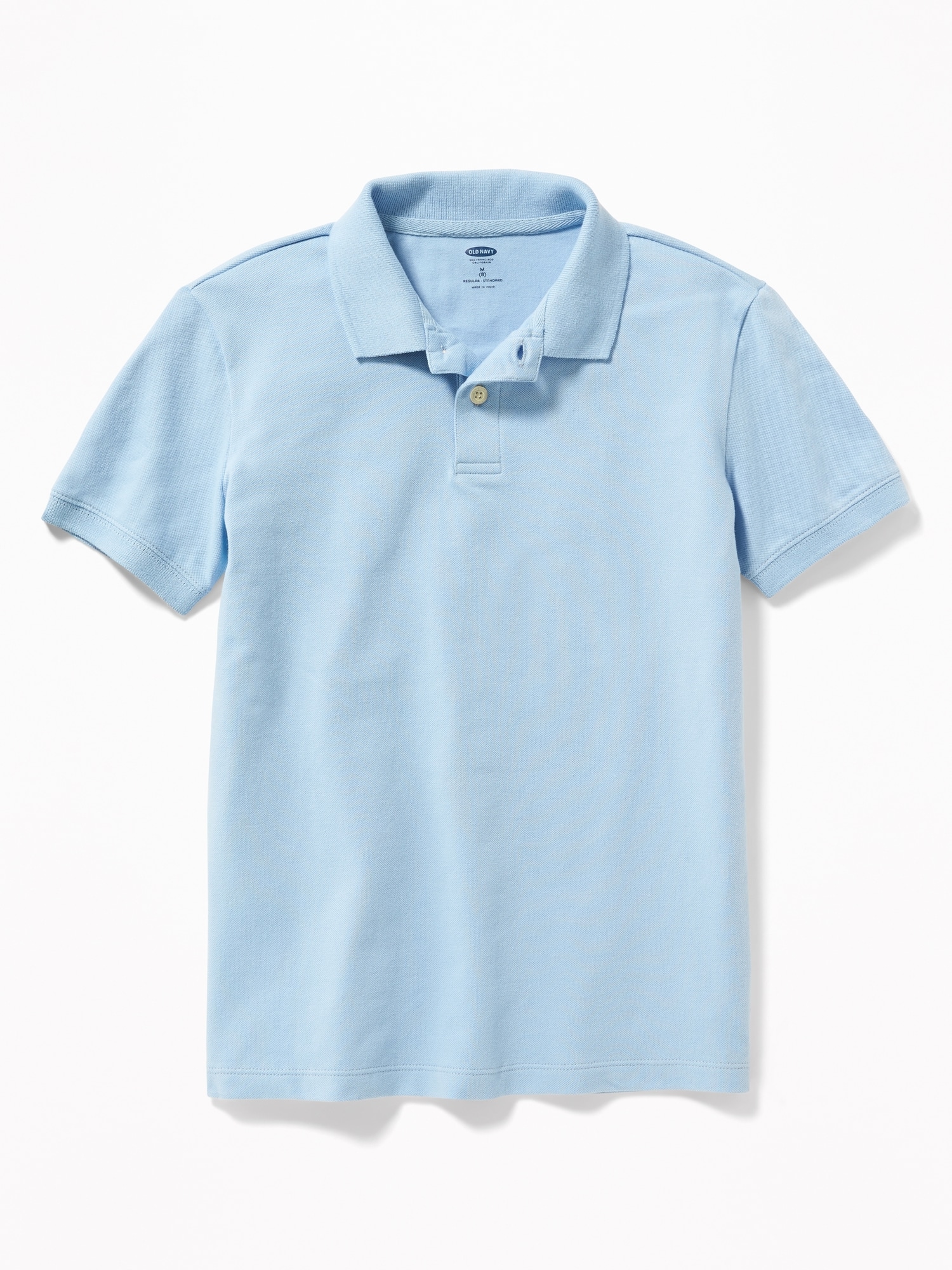 Old Navy School Uniform Pique Polo Shirt for Boys blue. 1