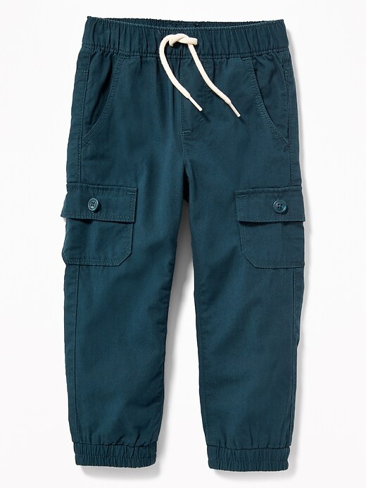 View large product image 1 of 1. Canvas Utility Joggers for Toddler Boys