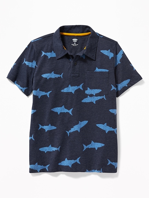 View large product image 1 of 3. Printed Jersey Polo For Boys