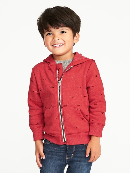 Printed Zip-Front Hoodie for Toddler Boys | Old Navy