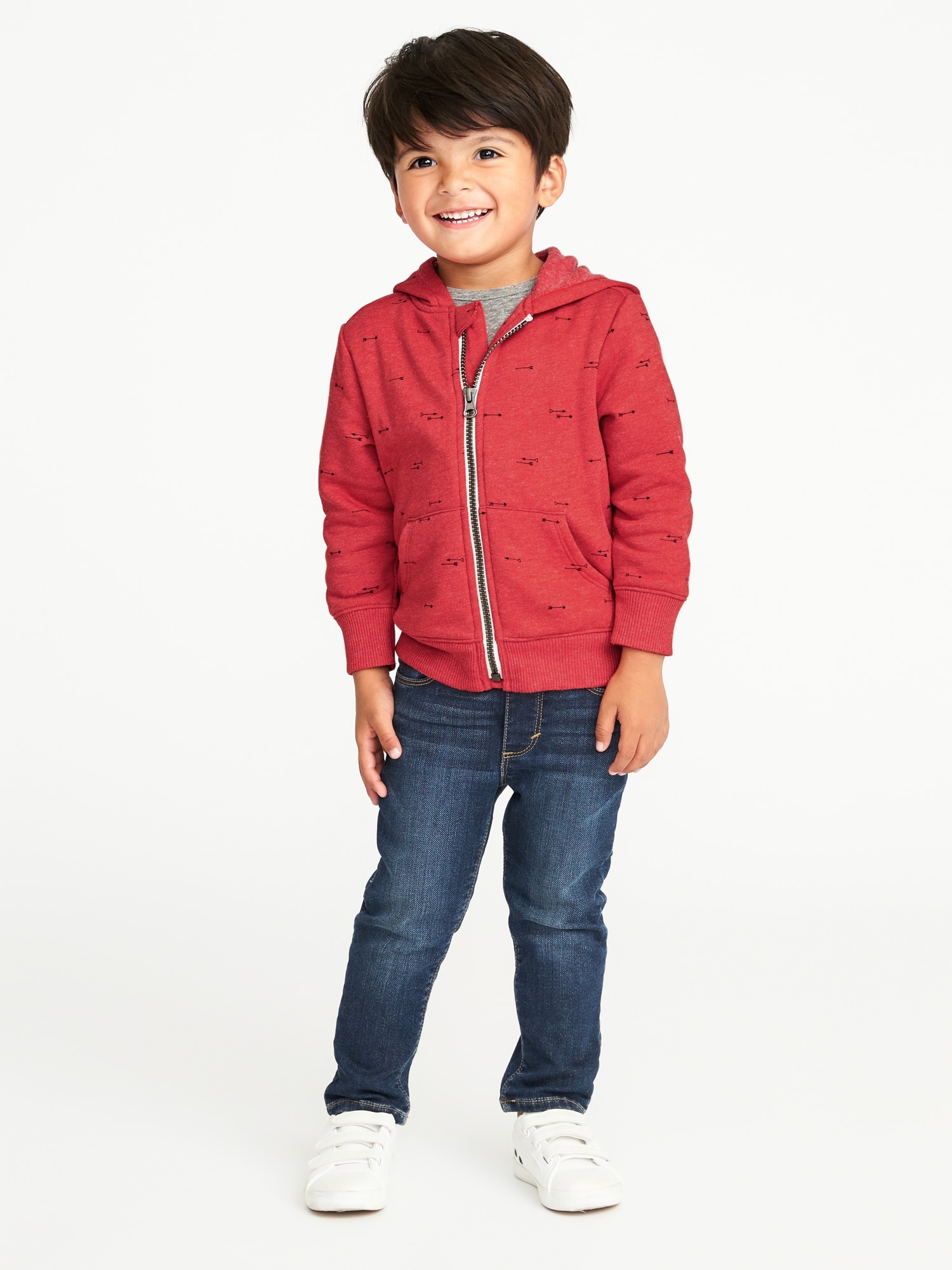 Printed Zip-Front Hoodie for Toddler Boys | Old Navy