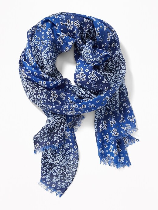View large product image 2 of 2. Lightweight Printed Scarf for Women