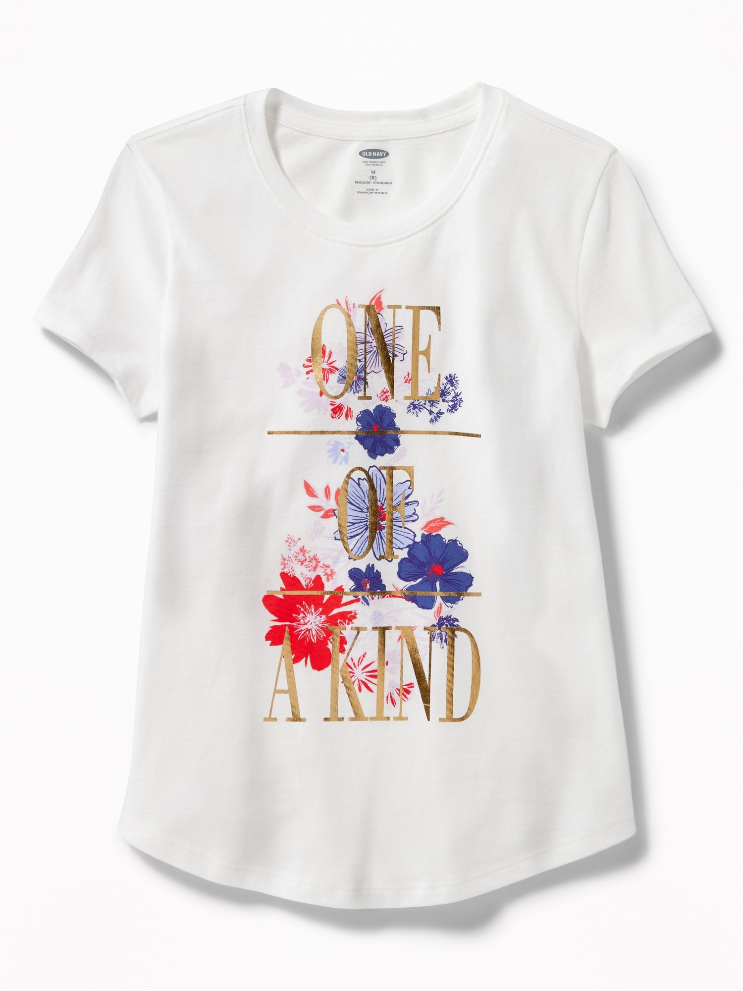 Graphic Curved-Hem Tee for Girls | Old Navy