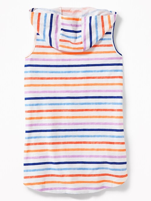 View large product image 2 of 3. Hooded Sleeveless Swim Cover-Up for Girls