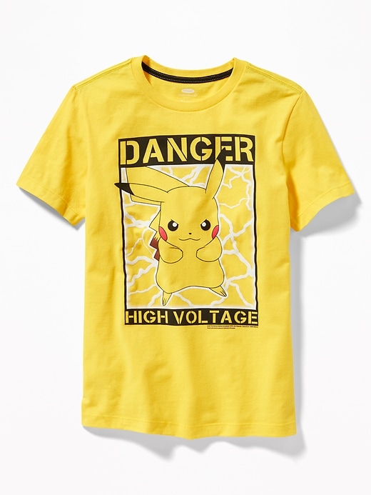 View large product image 1 of 2. Pokémon Pikachu&#153 "Danger High Voltage" Tee for Boys