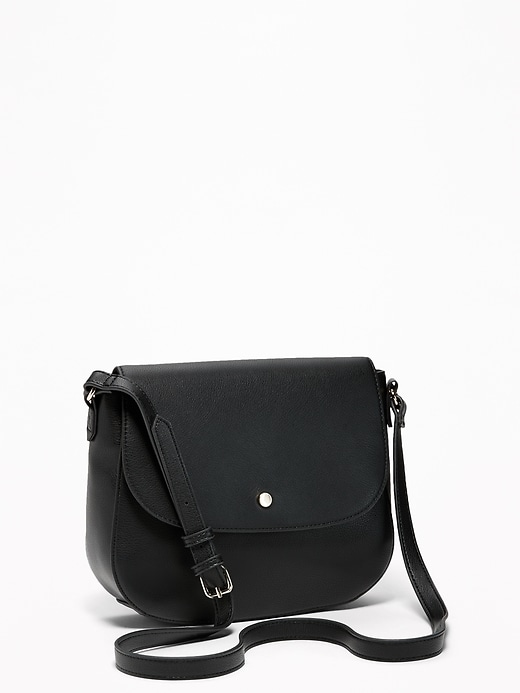 Faux-Leather Saddle Bag for Women | Old Navy