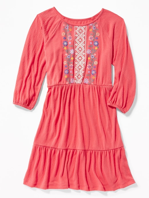 View large product image 1 of 1. Puff-Print Swing Dress for Girls