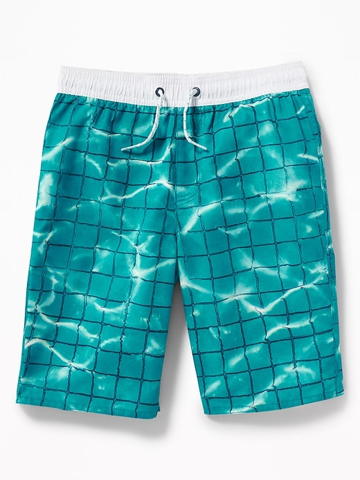 View large product image 1 of 1. Printed Swim Trunks For Boys