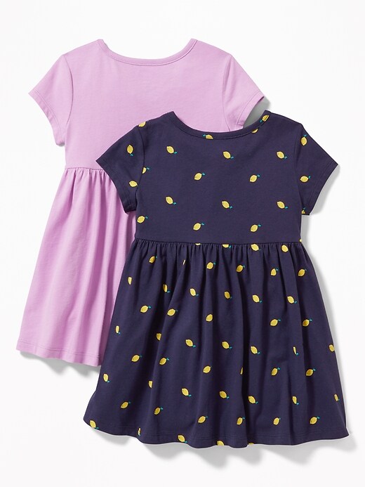 View large product image 2 of 3. Jersey Fit & Flare Dress 2-Pack for Toddler Girls