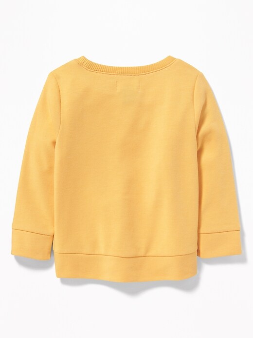 View large product image 2 of 4. Eyelet-Pocket French Terry Sweatshirt for Toddler Girls