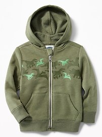 View large product image 4 of 4. Printed Zip-Front Hoodie for Toddler Boys