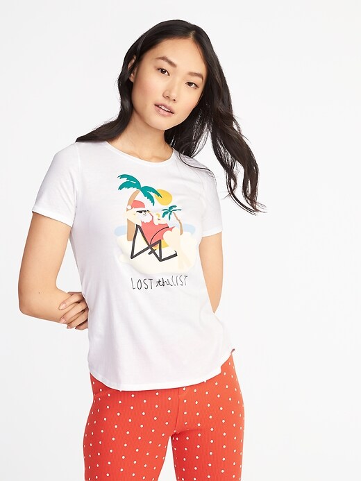 EveryWear Holiday-Graphic Tee for Women