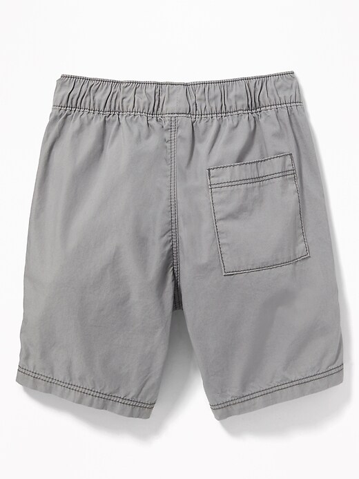 View large product image 2 of 3. Pull-On Poplin Shorts for Toddler Boys