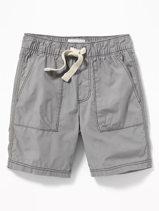View large product image 1 of 3. Pull-On Poplin Shorts for Toddler Boys