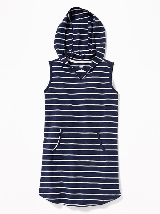 View large product image 1 of 1. Hooded Sleeveless Swim Cover-Up for Girls