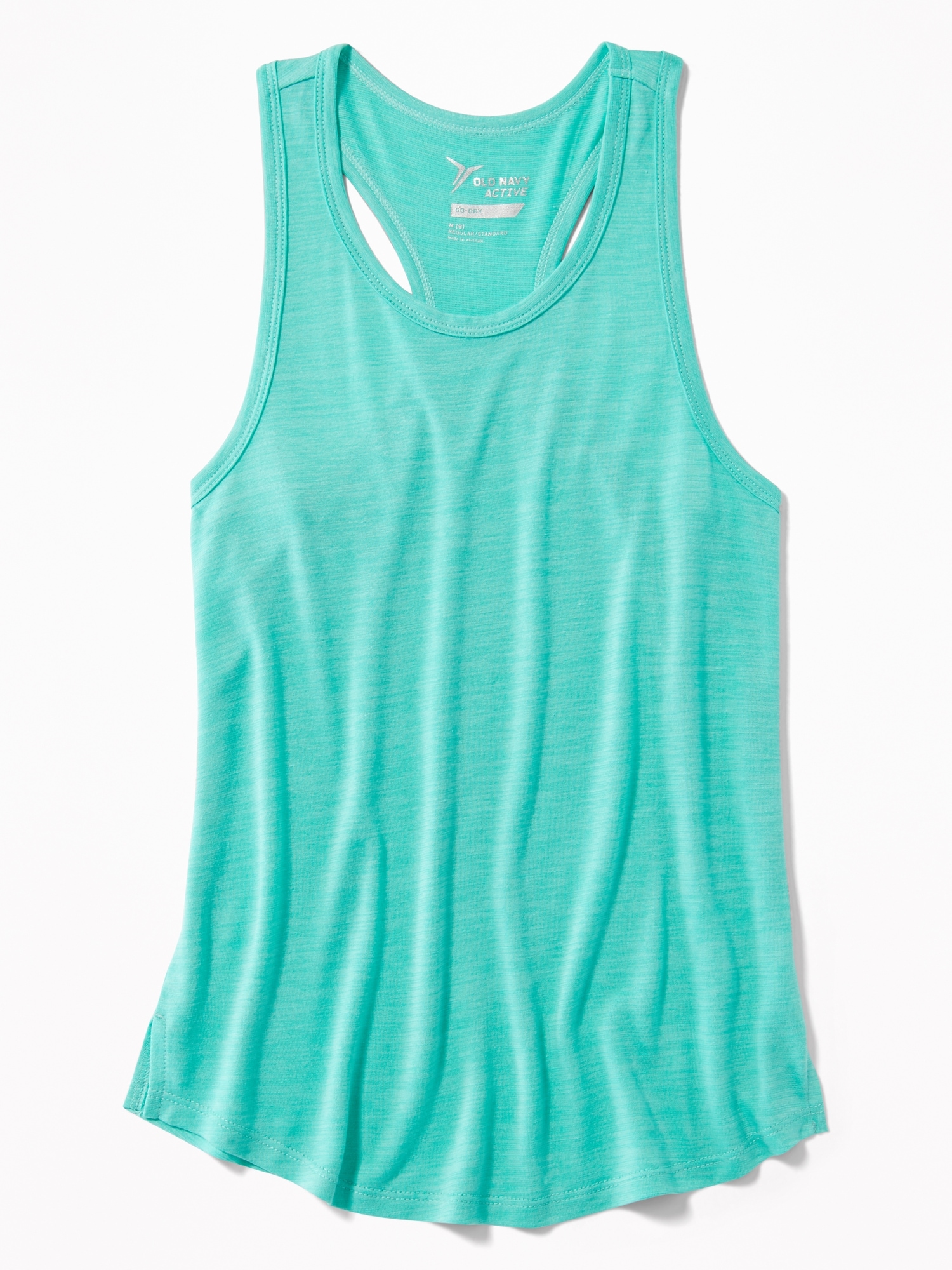 Lightweight Go-Dry Cool Hi-Lo Hem Performance Tank for Girls | Old Navy