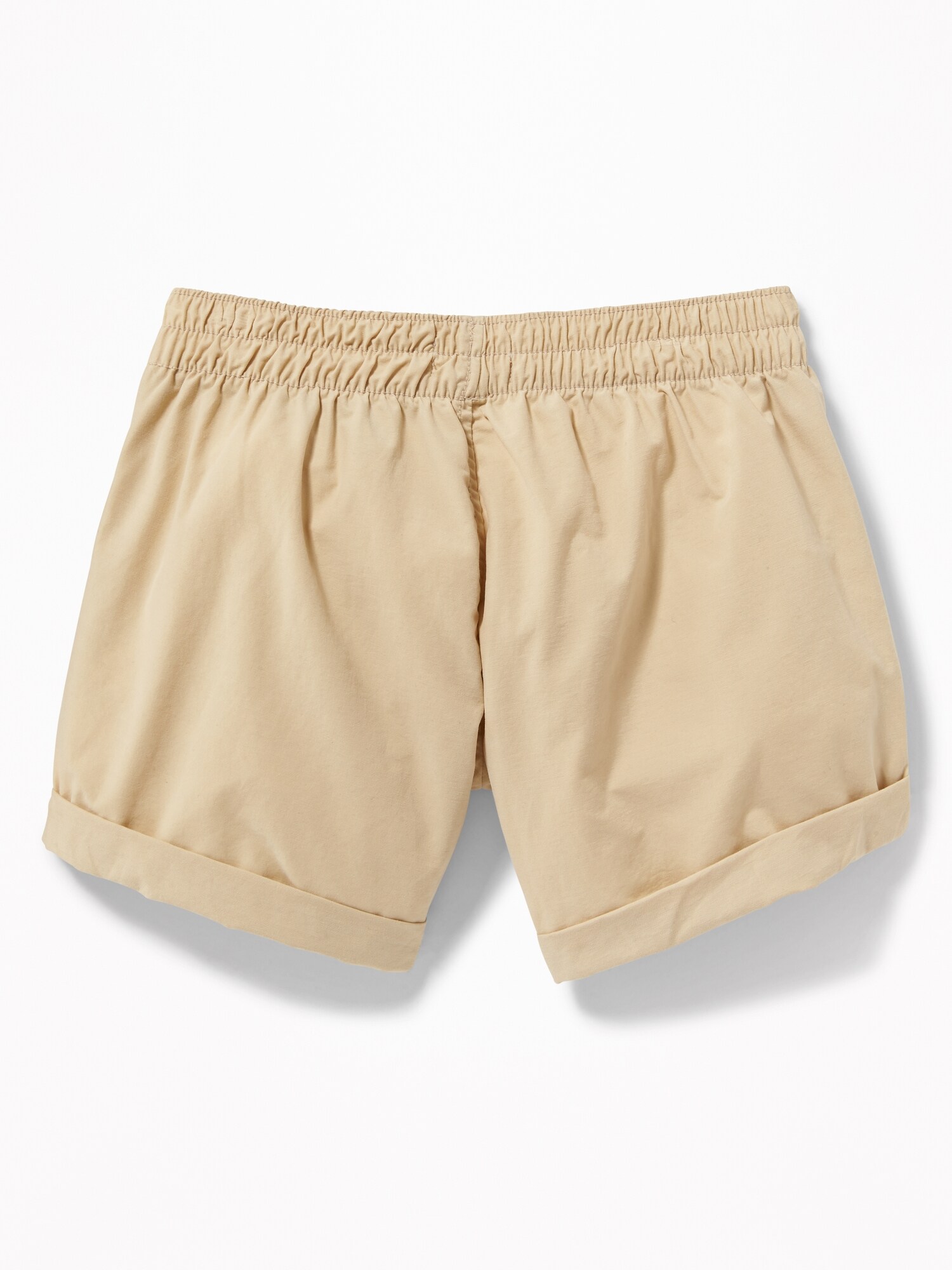 Cuffed Pull-On Poplin Shorts For Girls | Old Navy