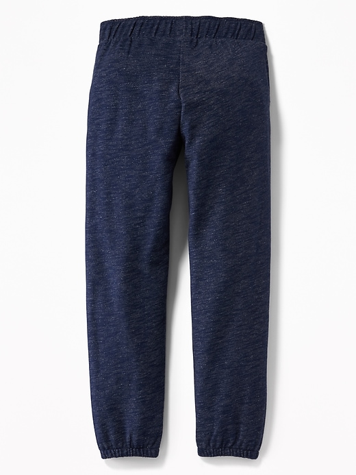 View large product image 2 of 2. Tie-Front Fleece Joggers for Girls