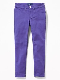 View large product image 3 of 3. Ballerina 360&#176 Stretch Pop-Color Crop Jeggings for Girls