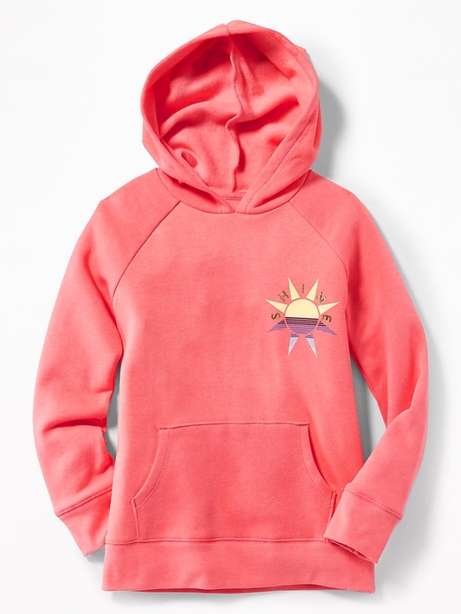 View large product image 1 of 1. Graphic Soft-Washed Fleece Pullover Hoodie for Girls