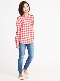 View large product image 4 of 4. Boyfriend Flannel Tunic for Girls