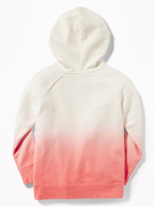 View large product image 2 of 2. Dip-Dye Ombré Pullover Hoodie for Girls