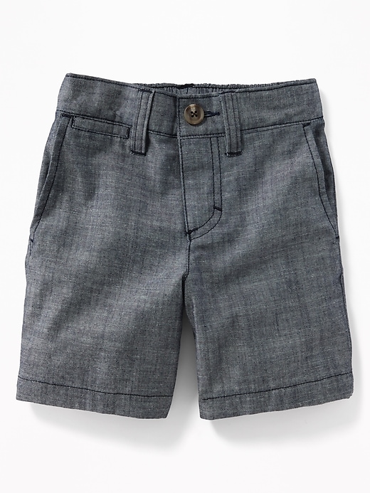 View large product image 1 of 3. Chambray Shorts for Toddler Boys