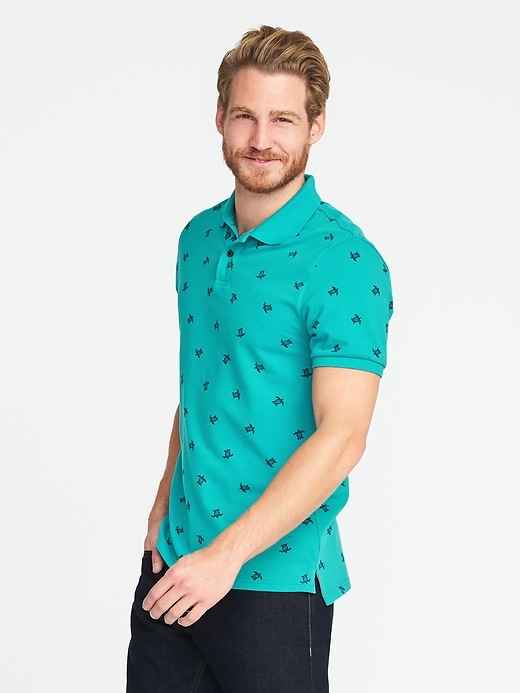 View large product image 1 of 1. Printed Moisture-Wicking Pro Polo