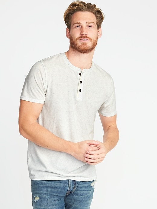 View large product image 1 of 1. Soft-Washed Henley