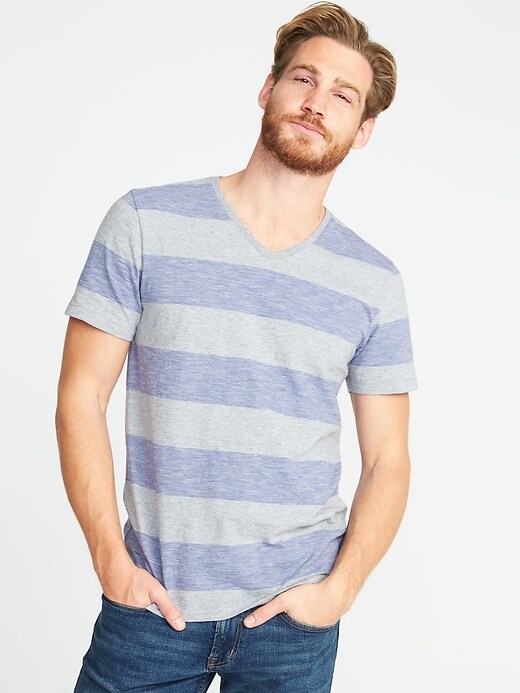 Image number 1 showing, Soft-Washed Perfect-Fit V-Neck Tee