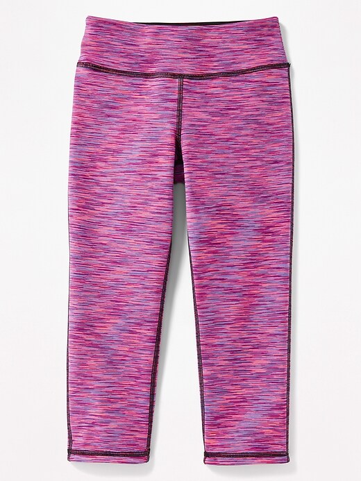 View large product image 1 of 3. Reversible Performance Crop Leggings for Girls