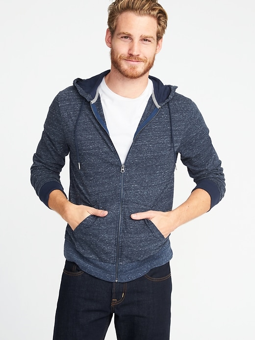 Image number 1 showing, Soft-Washed Lightweight Zip Hoodie
