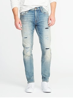 mens distressed bootcut jeans