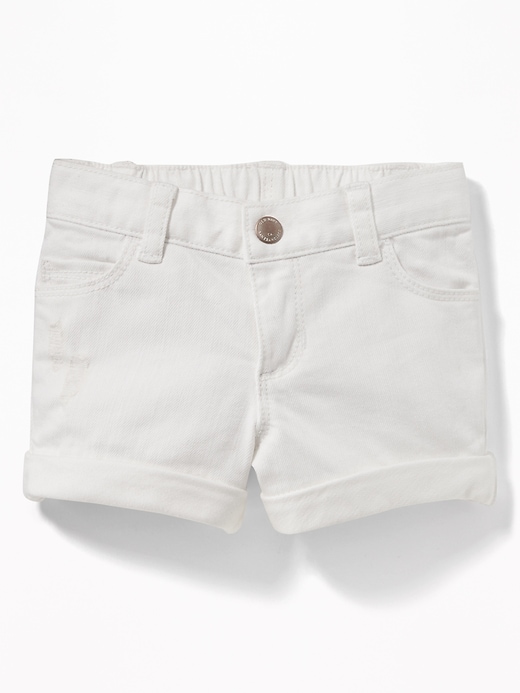 View large product image 1 of 1. Distressed Denim Shorts for Toddler Girls