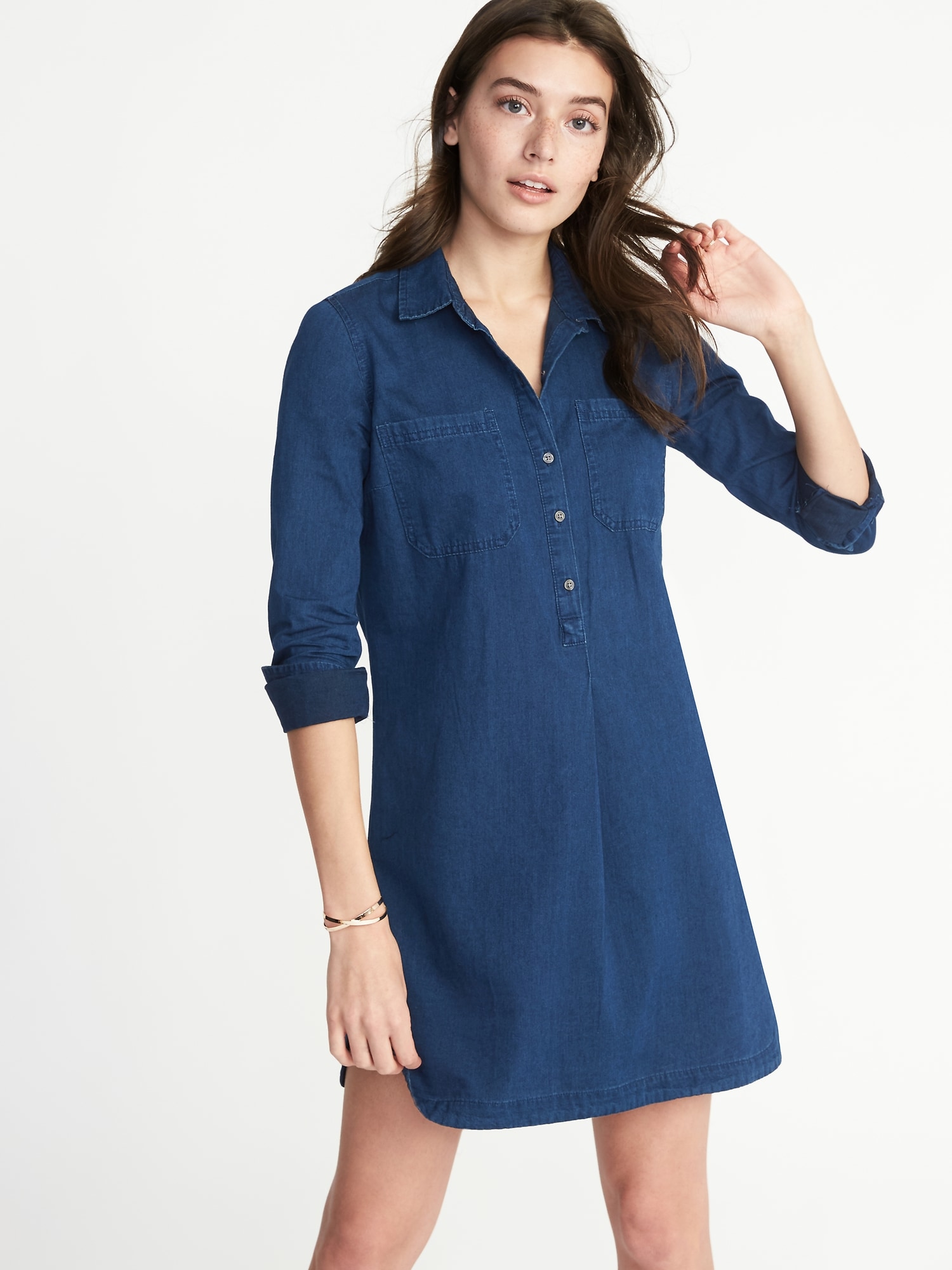 Old navy chambray shirt dress sale