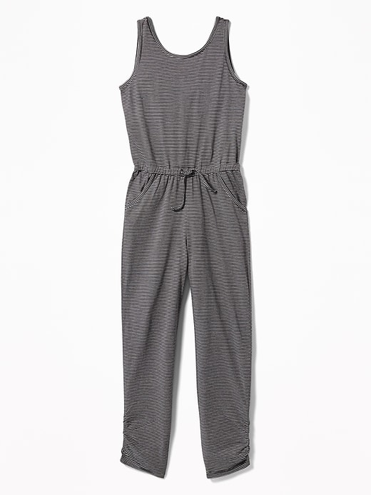 View large product image 1 of 3. Sleeveless Jersey-Knit Jumpsuit for Girls