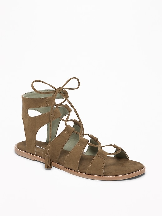 Image number 1 showing, Lace-Up Gladiator Sandals for Women