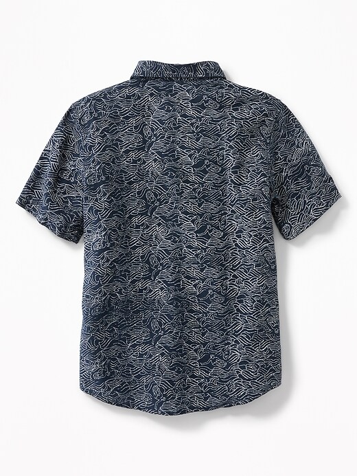 View large product image 2 of 3. Linen-Blend Shirt For Boys