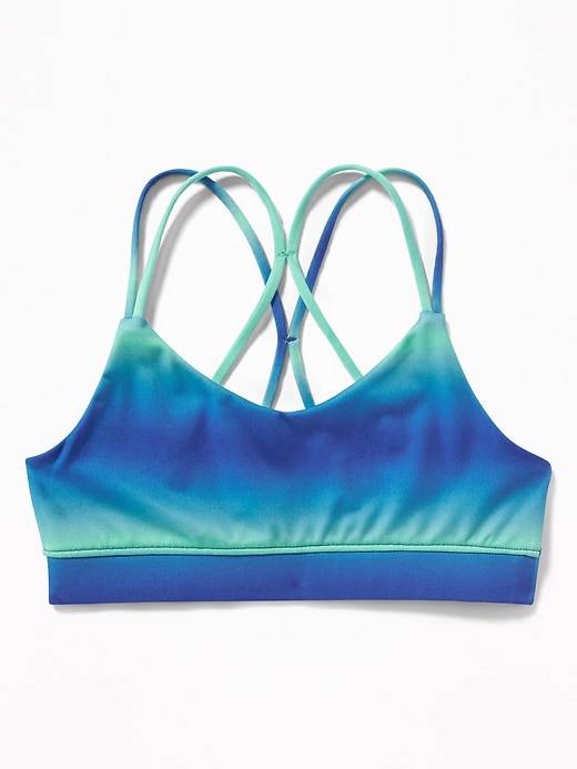 View large product image 1 of 1. Double-Strap Cami Sports Bra for Girls