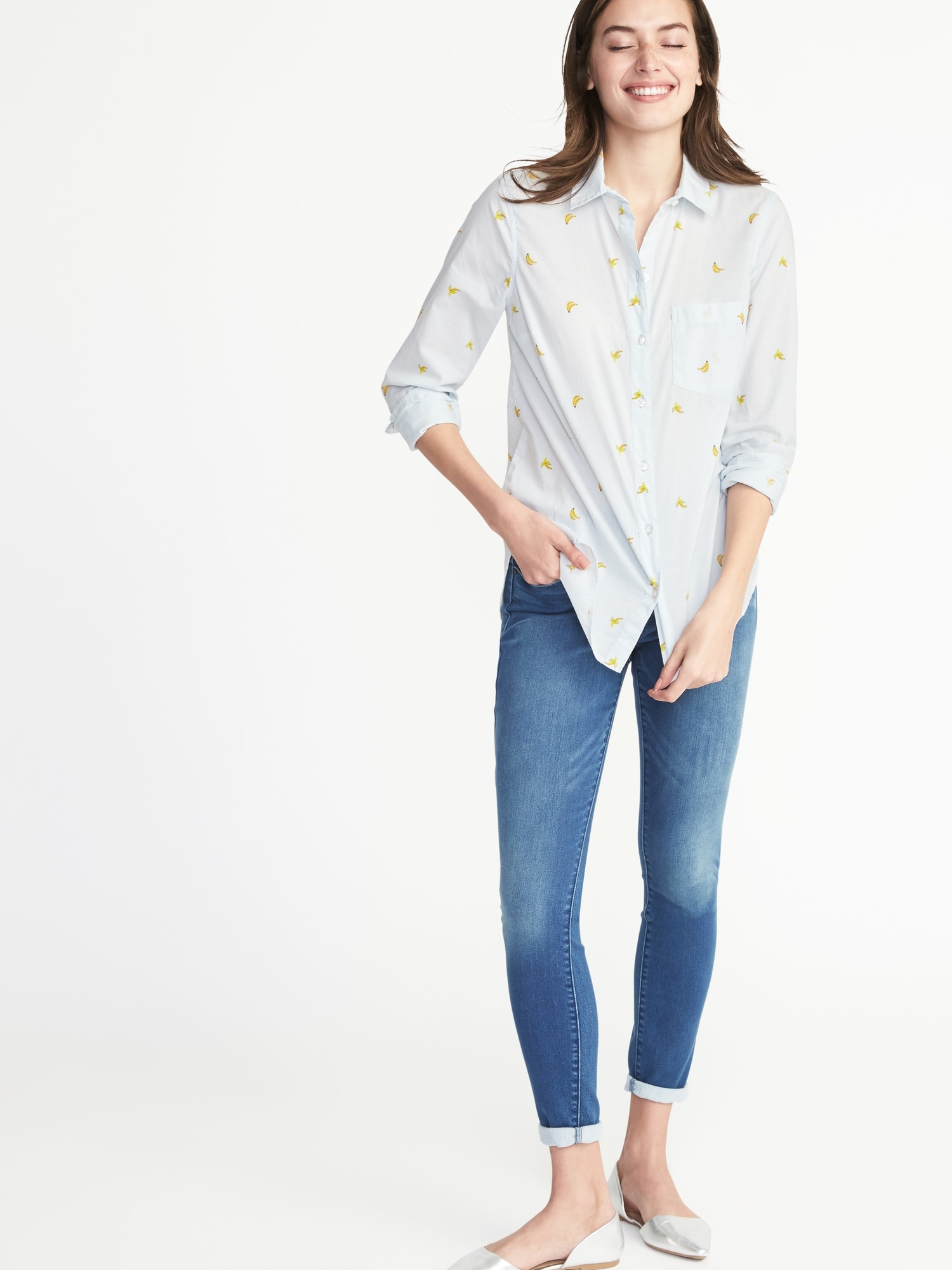 old navy banana shirt