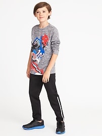 View large product image 3 of 3. Slim Bonded-Fleece Track Pants For Boys