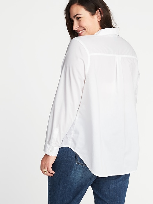 Image number 2 showing, Classic Plus-Size Clean-Slate No-Peek Shirt