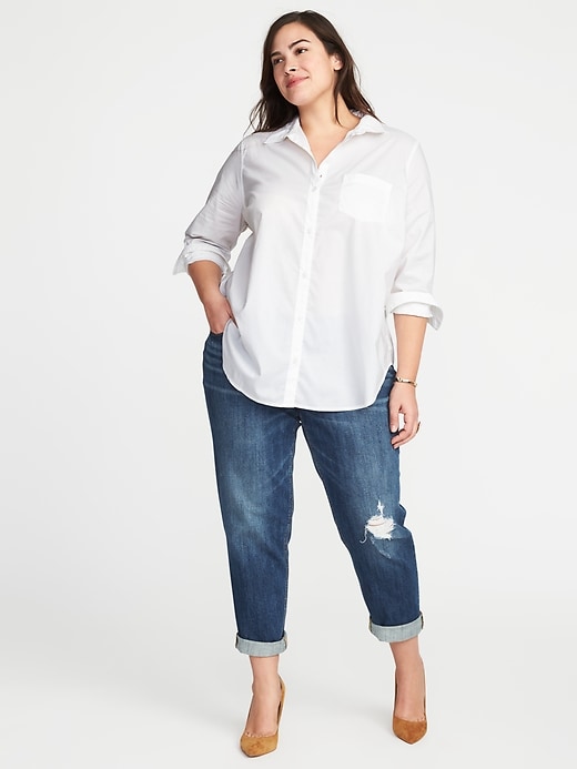 Image number 3 showing, Classic Plus-Size Clean-Slate No-Peek Shirt