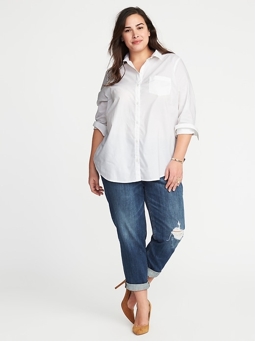 Image number 5 showing, Classic Plus-Size Clean-Slate No-Peek Shirt