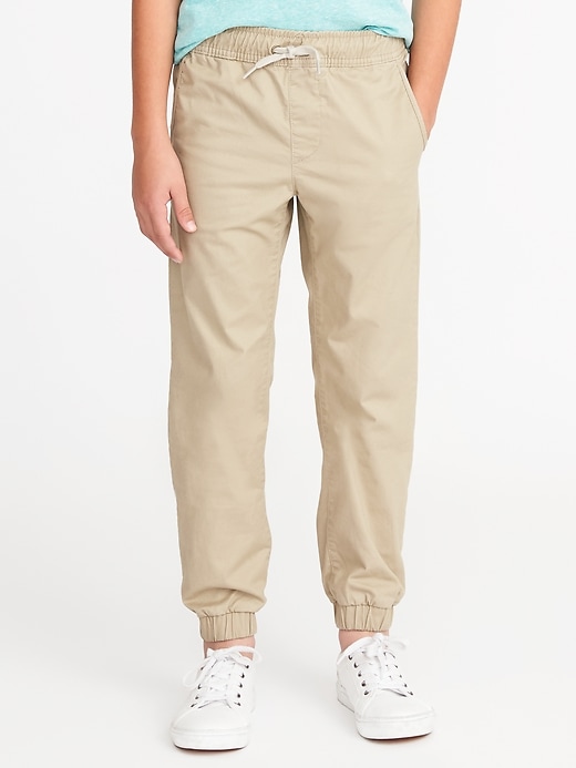 View large product image 1 of 2. Built-In Flex Twill Joggers For Boys